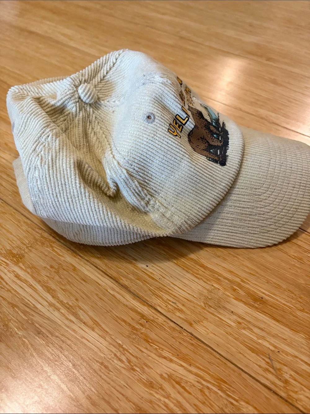 American Needle Yellowstone National Park Corduroy Bear Hat Snapback